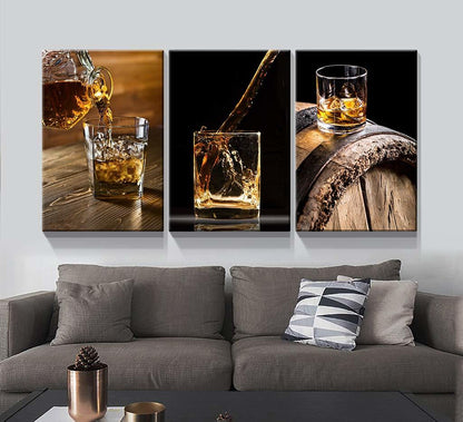 3 Panels Framed Canvas Whiskey Wall Art Decor - ZenZebar.com3 Panels Framed Canvas Whiskey Wall Art Decorwall decorZenZebar.comD0102HPIP08 - as Pic