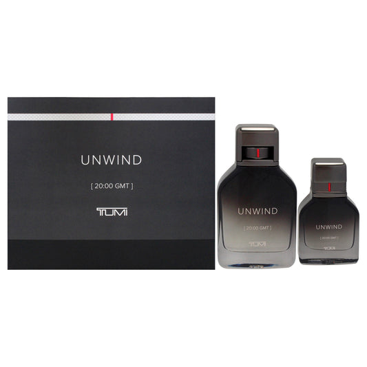 Unwind by Tumi for Men - 2 Pc Gift Set 3.4oz EDP Spray, 1oz EDP Spray