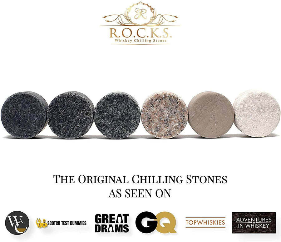 Whiskey Chilling Stones Trivia Quiz Bar Set