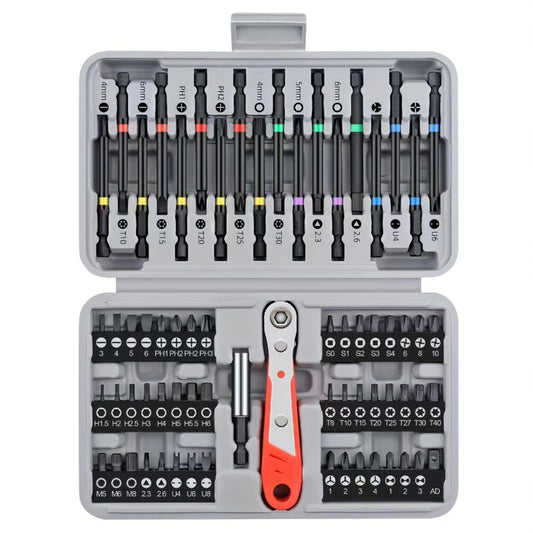 68 piece set of screwdriver head small tools