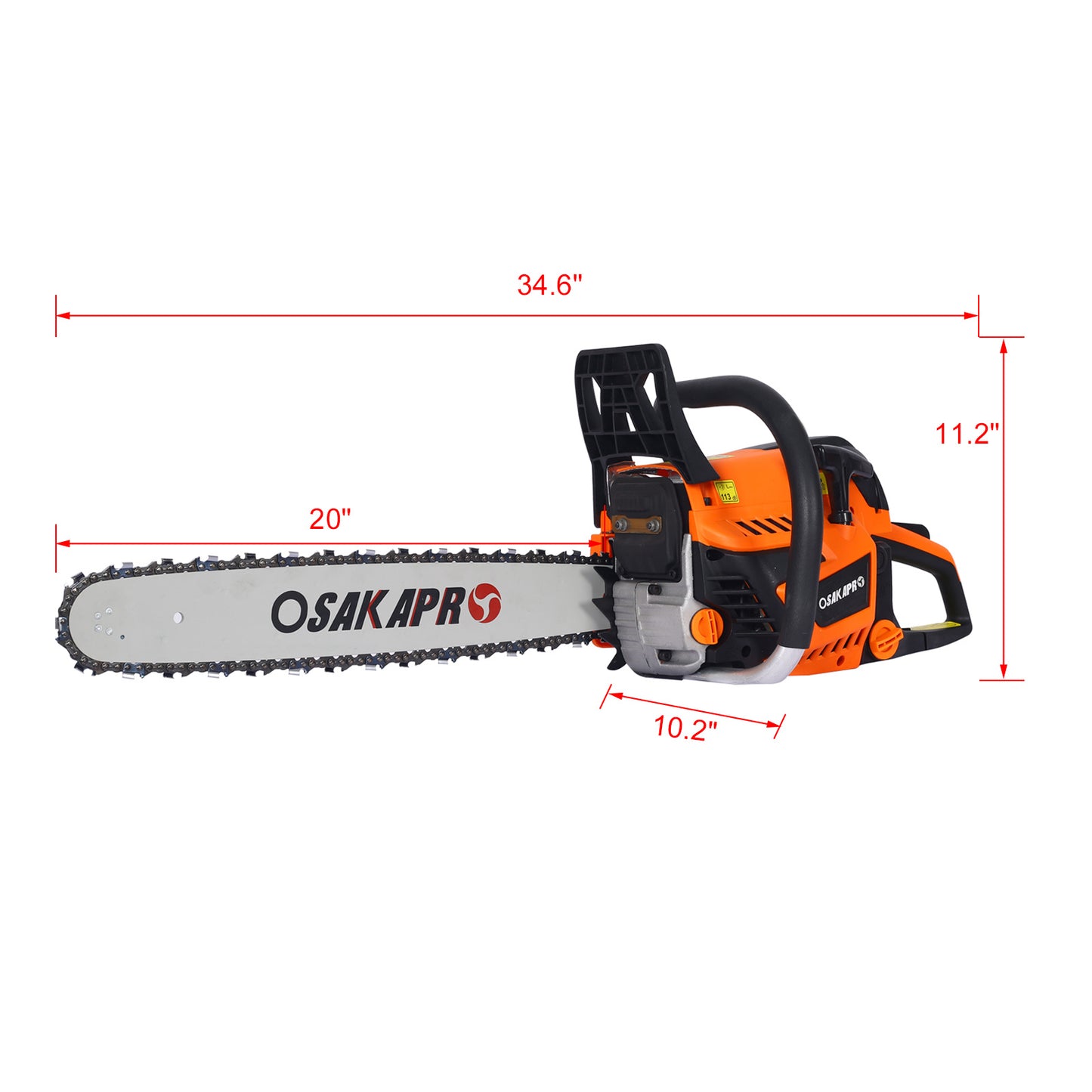 20" 58cc Gas Chainsaw