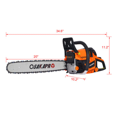 20" 58cc Gas Chainsaw