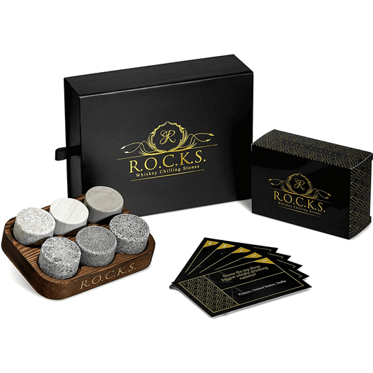 Whiskey Chilling Stones Trivia Quiz Bar Set