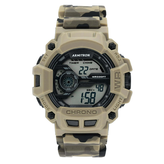 Armitron Unisex Sport Camo Digital Watch with Wrap Around Band