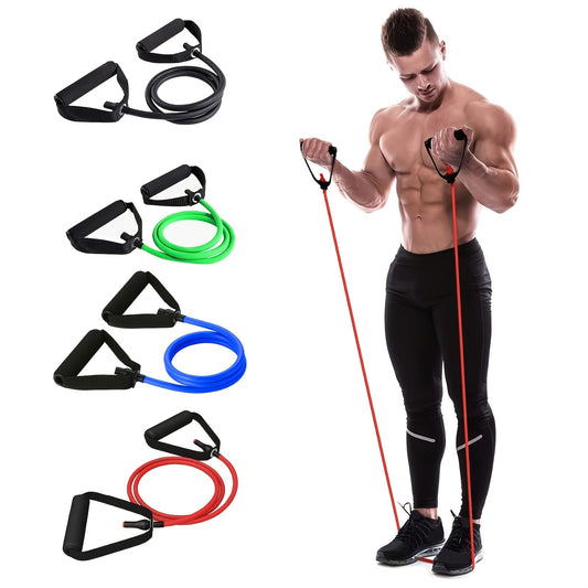 1pc 5 Levels Resistance Band With Handles