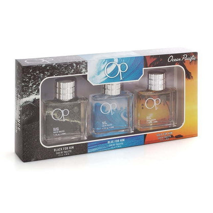 Ocean Pacific 3 Piece Gift Set for Men, 1 fl oz Each Fragrance