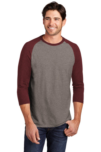 District Perfect Tri 3/4-Sleeve Raglan DM136