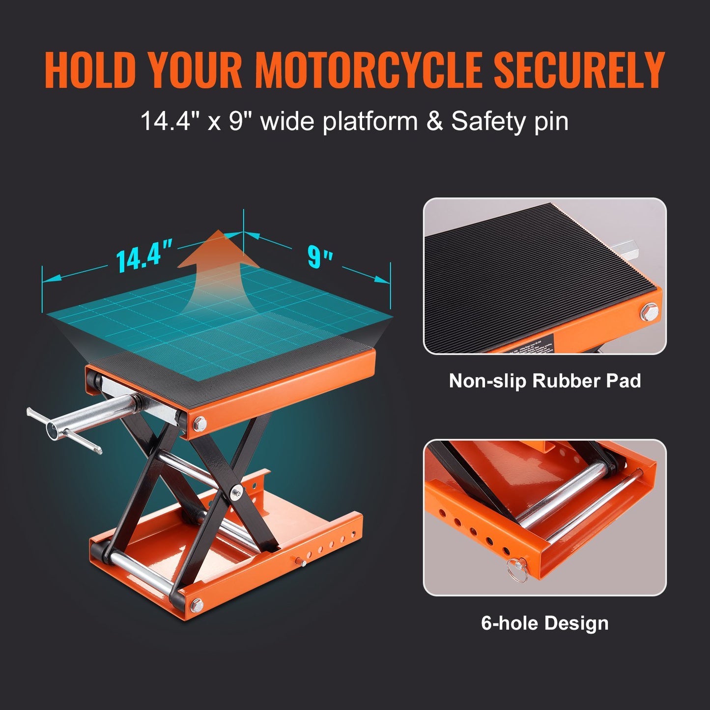 1100 LBS Motorcycle Scissor Lift Jack