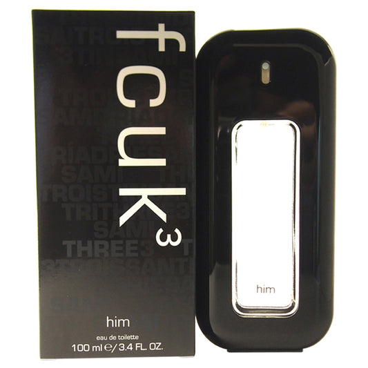 fcuk 3 by French Connection for Men - 3.4oz EDT Spray