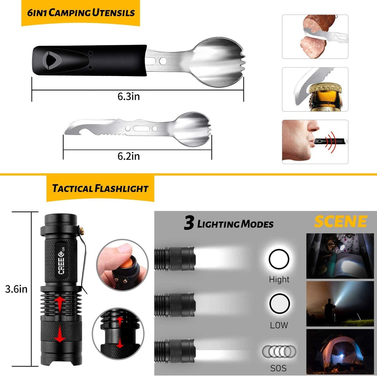 ANTARCTICA Emergency Survival Gear Kit 60 in 1