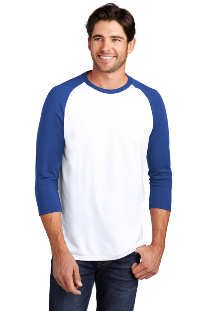 District Perfect Tri 3/4-Sleeve Raglan DM136