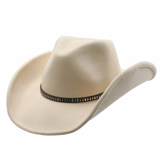 Faith Ultra Poly Felt Studded Western Drifter Hat