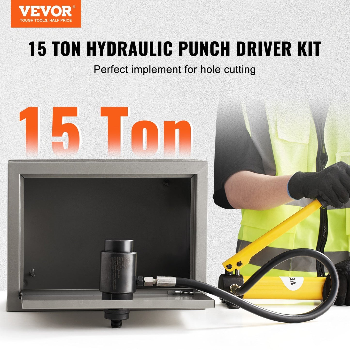 15 Ton Hydraulic Knockout Punch Driver Kit